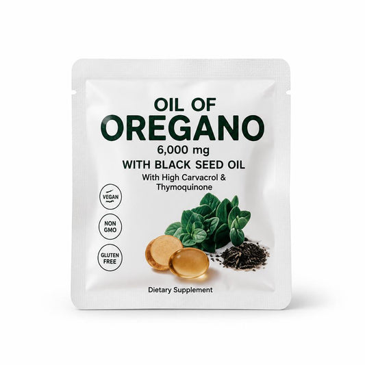 Huile d'origan 6000 mg à l'huile de nigelle