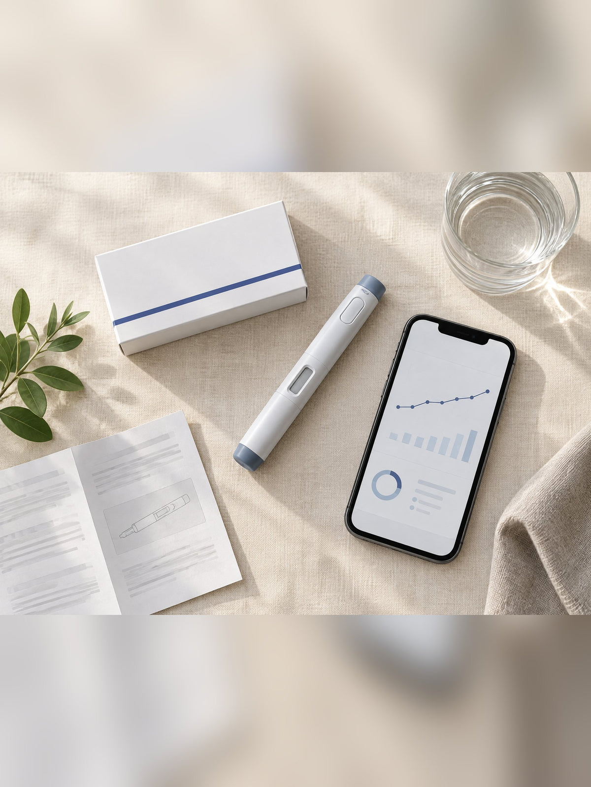 Treatment pen, box and health tracking app